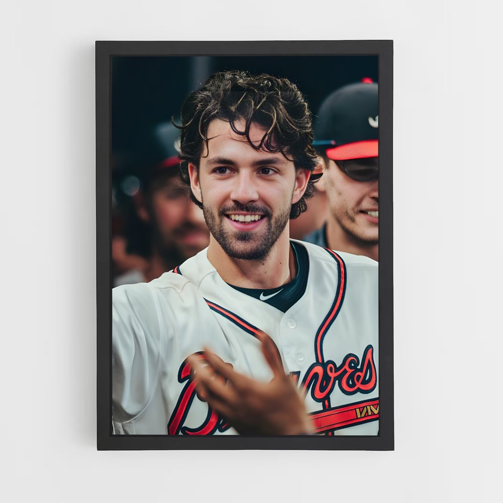 Poster Le Souriant Lanceur – affiche Baseball (vue 2)